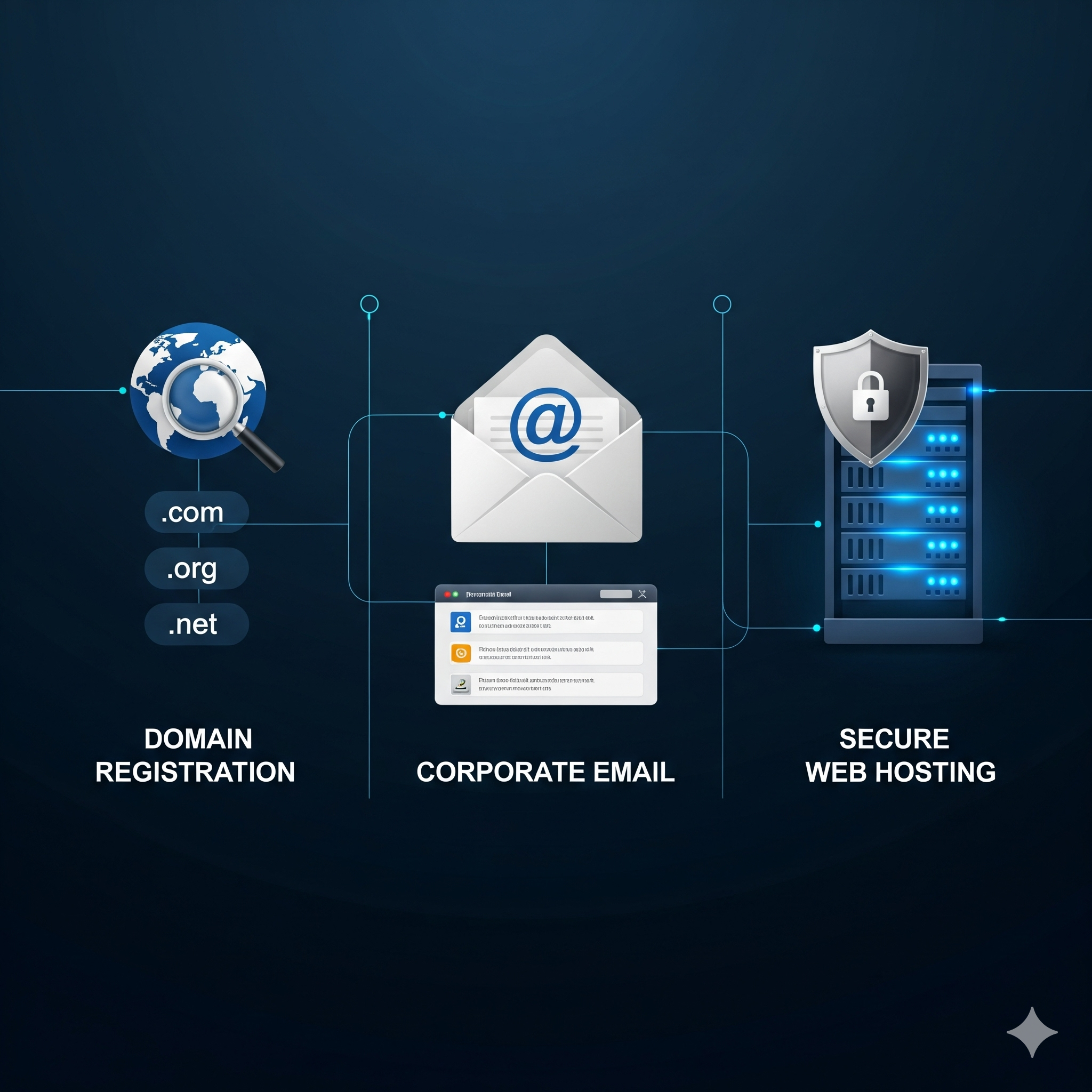 Registro de dominio en Ecuador, correos corporativos, hosting web seguro Quito, alojamiento web